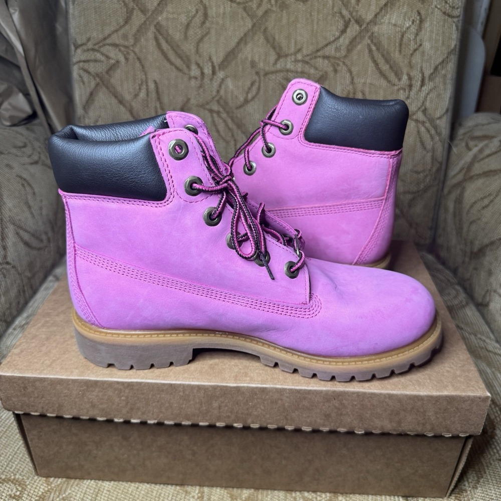Breast Cancer Awareness Timberland‎ Boots Men's 7 - Picture 2 of 8